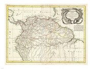 1771 Bonne Map of Tierra Firma - Art Print | Poster Prints from Posterazzi