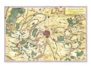 1780 Bonne Map of the Environs of Paris, France - Art Print | Poster Prints from Posterazzi