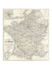 1852 Levasseur Map of France - Art Print | Poster Prints from Posterazzi