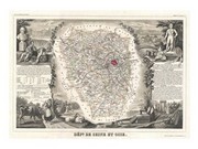 1852 Levasseur Map of Seine et Oise - Art Print | Poster Prints from Posterazzi