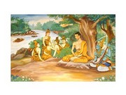 Ascetic Bodhisatta Gotama with the Group of Five - Art Print | Poster Prints from Posterazzi