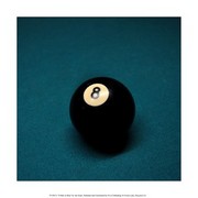 8 Ball on Blue - Art Print by Jim Rush | Movie Poster Prints from Posterazzi