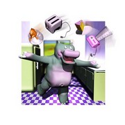 Kitchen Hippo - Art Print by Cheryl Valentino | Movie Poster Prints from Posterazzi