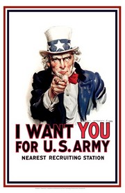 Uncle Sam  - I Want You - Art Print by James Montgomery Flagg | Movie Poster Prints from Posterazzi