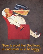 Beer Is Proof - Art Print | Movie Poster Prints from Posterazzi