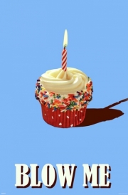 Blow Me - Cupcake - Art Print | Poster Prints from Posterazzi