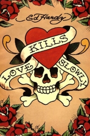 Love Kills Slowly - Art Print by Ed Hardy | Movie Poster Prints from Posterazzi