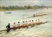 Eights Racing at Putney - Art Print by F. Gueldry | Movie Poster Prints from Posterazzi