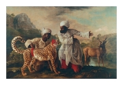 Cheetah and Stag with Two Indians - Art Print by George Stubbs | Movie Poster Prints from Posterazzi