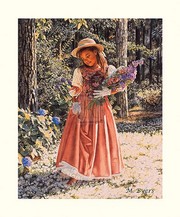 Girl Carrying Flowers - Art Print by Melinda Byers | Movie Poster Prints from Posterazzi