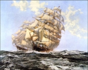 'Ariel' and 'Taeping' - Art Print by Montague Dawson | Movie Poster Prints from Posterazzi