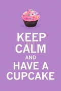 The vintage collection Lavender Cupcake 16.00 x 24.00 Poster Print