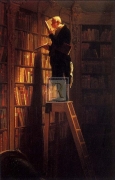 Bookworm - Art Print by Carl Spitzweg | Movie Poster Prints from Posterazzi