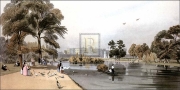 Buckingham Palace from St James's Park - Art Print by Thomas Shotter Boys | Movie Poster Prints from Posterazzi