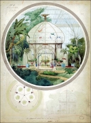 Aviary in a Winter Garden - Art Print by Adrien Chancel | Movie Poster Prints from Posterazzi