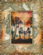 Douglas Douglas - Tahitian Sunset I Size 22x28 22 x 28 Poster Print