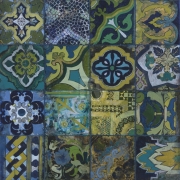 Cobalt Mosaic II - Art Print by John Douglas | Movie Poster Prints from Posterazzi