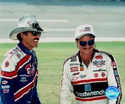Dale Earnhardt and Richard Petty portrait together - Art Print | Movie Poster Prints from Posterazzi