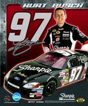 "2006 Kurt Busch collage- car, number, driver and signature" - Art Print | Movie Poster Prints from Posterazzi