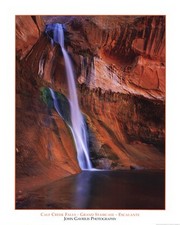 Calf Creek Falls - Art Print by John Gavrilis | Movie Poster Prints from Posterazzi