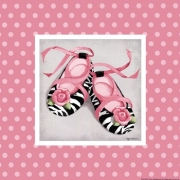 Wild Child Ballet Slippers - Art Print by Kathy Middlebrook | Poster Prints from Posterazzi