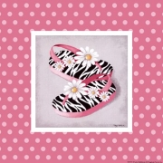 Wild Child Flip Flops - Art Print by Kathy Middlebrook | Poster Prints from Posterazzi