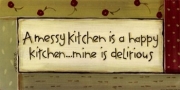A Messy Kitchen - Art Print by Karen Tribett | Movie Poster Prints from Posterazzi