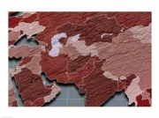 Close-up of a world map 24.00 x 18.00 Poster Print