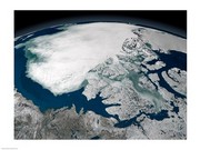 Arctic sea ice above North America on September 27, 2005, viewed over the Beaufort Sea - Art Print | Poster Prints from Posterazzi