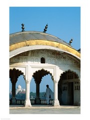 Taj Mahal seen through arches at Agra Fort, Agra, Uttar Pradesh, India - Art Print | Poster Prints from Posterazzi