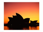 Sunrise over an opera house, Sydney Opera House, Sydney, Australia - Art Print | Poster Prints from Posterazzi