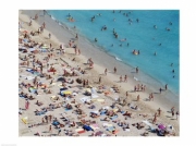 Aerial view of people at the beach, Waikiki Beach, Honolulu, Oahu, Hawaii, USA - Art Print | Poster Prints from Posterazzi