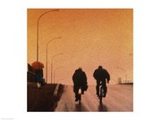 Biking at dusk - Art Print | Poster Prints from Posterazzi