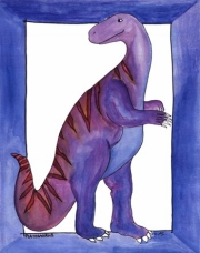 Dancing Dino - Art Print by Serena Bowman | Movie Poster Prints from Posterazzi