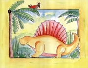 Dimetrodon Chillin - Art Print by Serena Bowman | Movie Poster Prints from Posterazzi