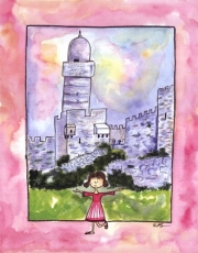 Girl in Israel - Art Print by Serena Bowman | Movie Poster Prints from Posterazzi