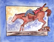 Ride em Cowboy - Art Print by Serena Bowman | Movie Poster Prints from Posterazzi