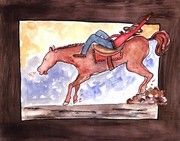 Ride em Cowboy - Art Print by Serena Bowman | Movie Poster Prints from Posterazzi