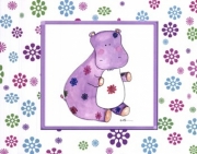 Groovy Hippo - Art Print by Serena Bowman | Movie Poster Prints from Posterazzi