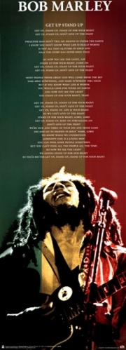 Bob Marley - Get up Stand up lyrics - Art Print | Movie Poster Prints from Posterazzi