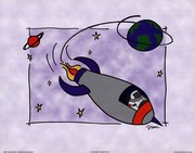Rocketship II - Art Print by Diane Stimson | Movie Poster Prints from Posterazzi
