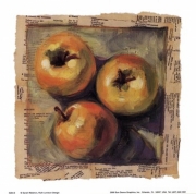 3 Yellow Apples - Art Print by Sarah Waldron | Movie Poster Prints from Posterazzi