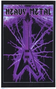Black Light - Electric Guitar - Art Print | Movie Poster Prints from Posterazzi