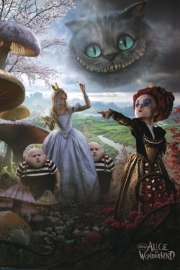 "Alice in Wonderland, c.2010 (triptych, right side)" - Art Print | Movie Poster Prints from Posterazzi