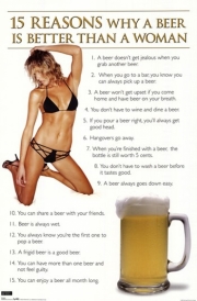 15 Reasons Beer Is Better - Art Print | Movie Poster Prints from Posterazzi