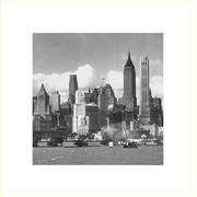"Manhattan Skyline, New York City, c.1940" - Art Print | Movie Poster Prints from Posterazzi
