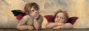 "The Cherubim Putti Angels of The Sistine Madonna, c.1514" - Art Print by  Raphael | Movie Poster Prints from Posterazzi