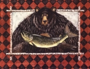 Birch Bear II - Art Print by Suzan Riggsbee White | Movie Poster Prints from Posterazzi