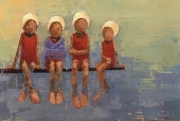 Swimteam no. 9 - Art Print by Becky Kinkead | Poster Prints from Posterazzi